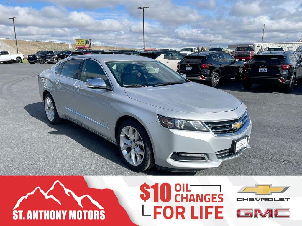 2019 Chevrolet Impala Premier in Silver Ice Metallic — front three-quarter view