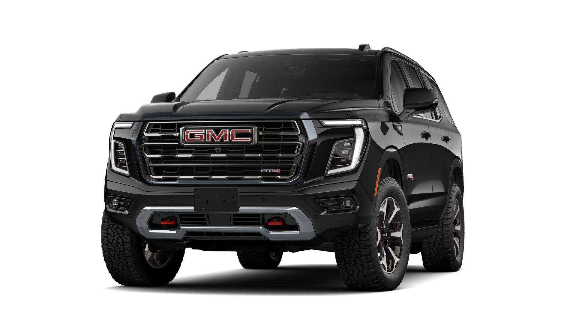 2026 GMC Yukon AT4 Ultimate in Onyx Black — front three-quarter view