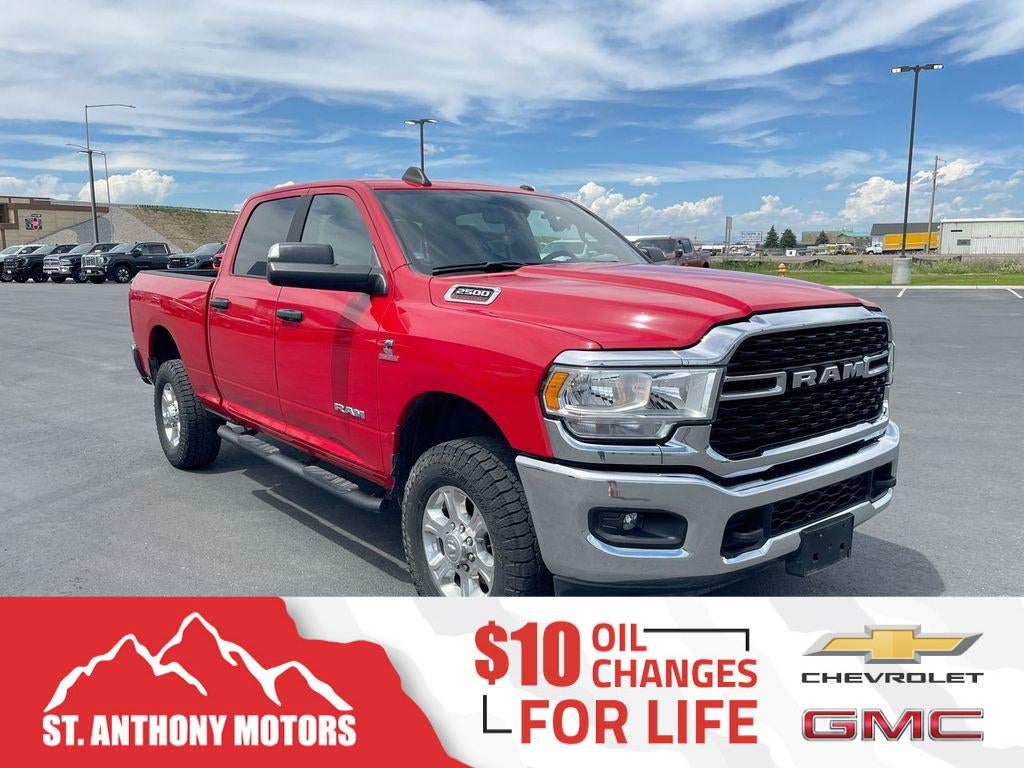 2022 RAM 2500 Big Horn Crew Cab 4x4 6'4" Box in Red — front three-quarter view