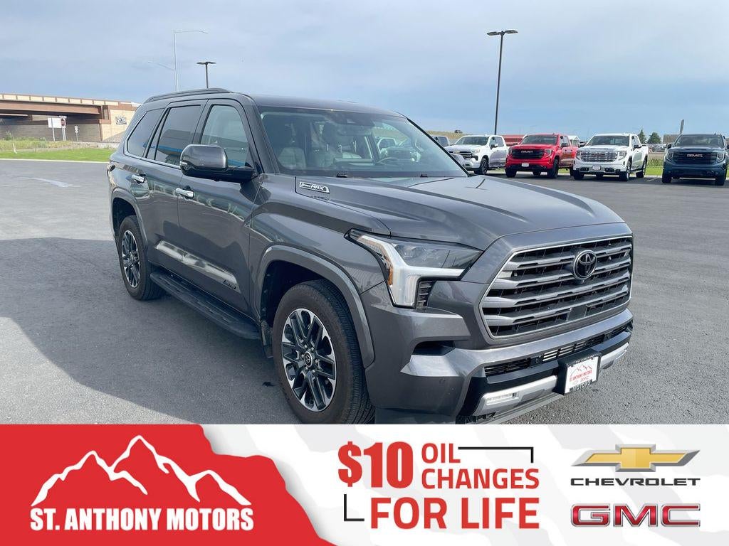2023 Toyota Sequoia SR5 in Grey — front three-quarter view